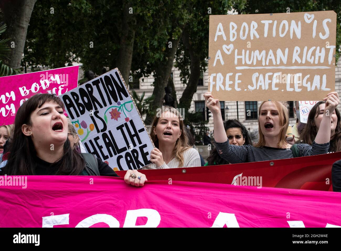Mars for Life manifestation anti-avortement organisée par des groupes chrétiens pro-Life / Londres - 04 septembre 2021 Banque D'Images