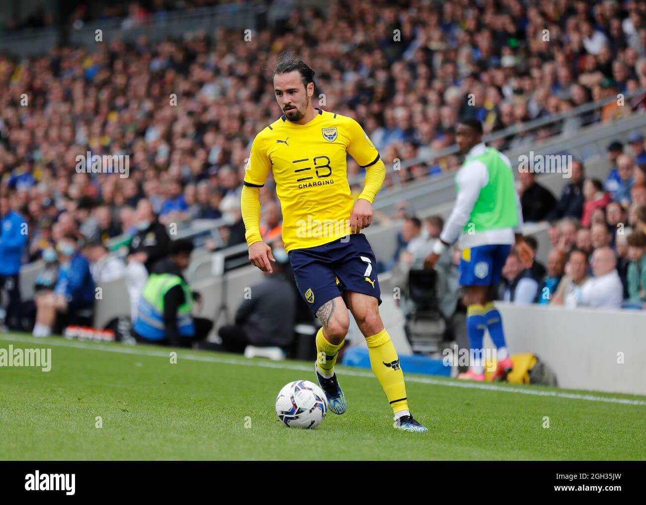 Merton, Londres, Royaume-Uni. 4 septembre 2021. EFL Championship football, AFC Wimbledon versus Oxford City: Ryan Williams d'Oxford United Credit: Action plus Sports/Alay Live News Banque D'Images