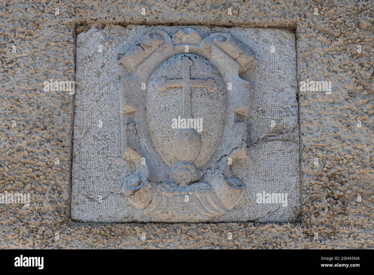 Symbole des moines du massif de la Chartreuse dans les Alpes en France Photo Stock - Alamy