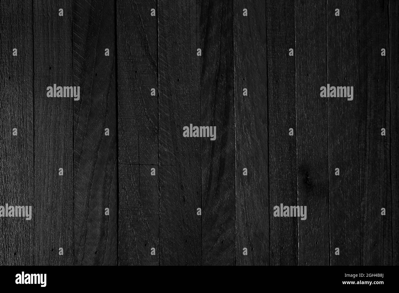 Fond de planche de bois noir Banque D'Images