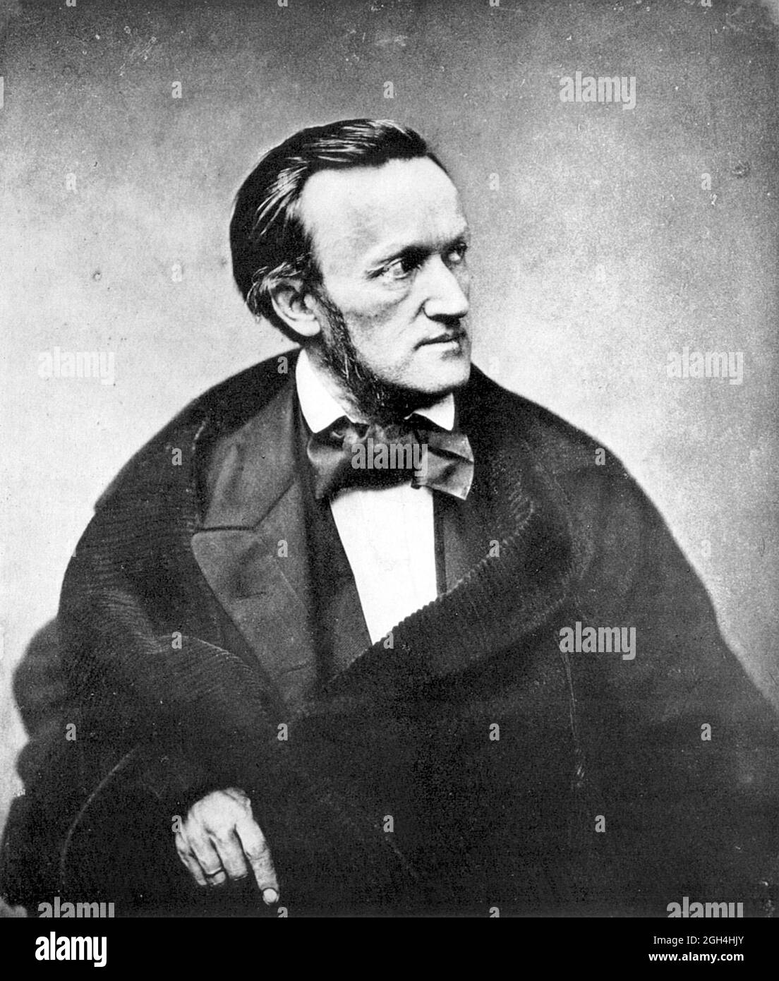 Portrait photographique vintage - Richard Wagner Banque D'Images