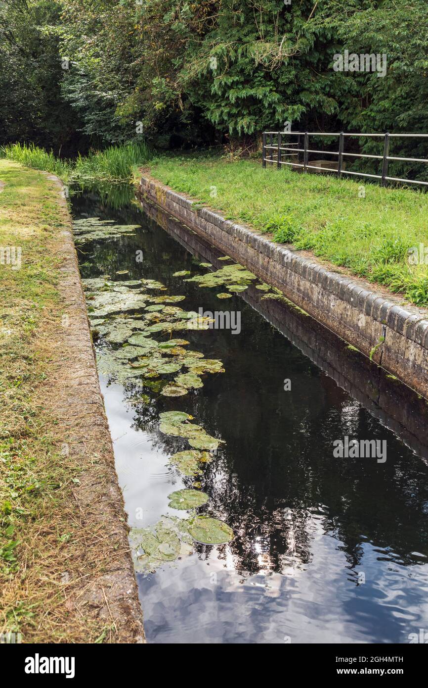 Le canal de Montgomery et l'aqueduc de Berriew, Powys, pays de Galles Banque D'Images