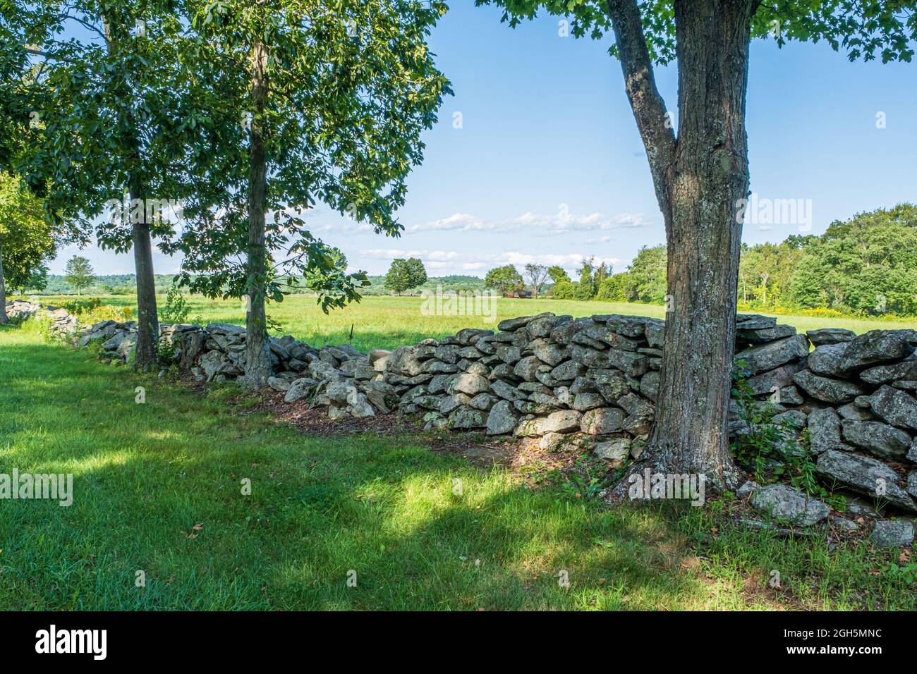 Upper Church Road dans la petite ville rurale de Hardwick, Massachusetts Banque D'Images