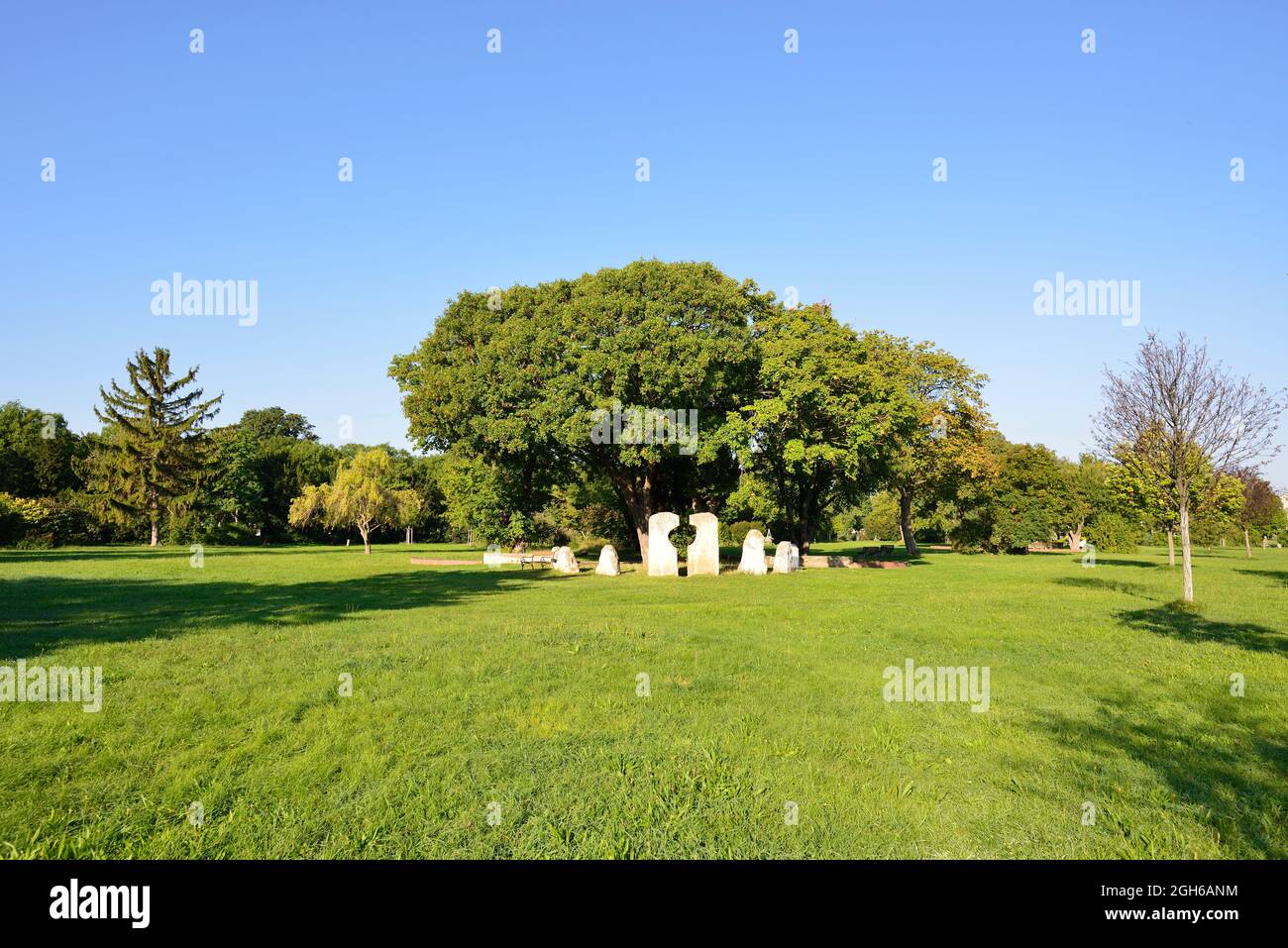 Vienne, Autriche. Le cimetière central de Vienne. Parc de calme et de force Banque D'Images