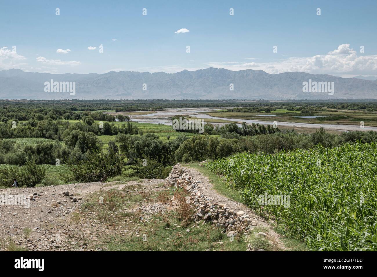 La vallée de Panjshir en Afghanistan Banque D'Images