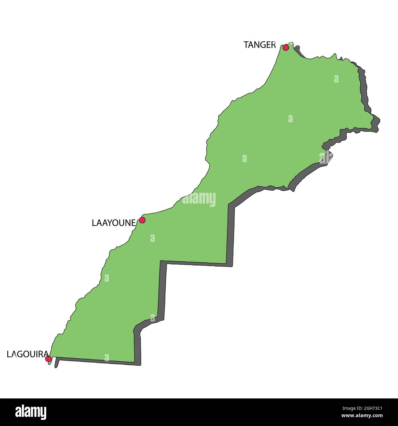 Tanger Maroc Carte