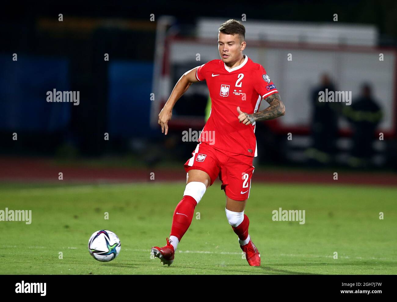 SAINT-MARIN, SAN MARINO - SEPTEMBRE 05 : Kamil Piatkowski de Pologne en action, lors du match de qualification de la coupe du monde de la FIFA 2022 entre Saint-Marin et la Pologne au stade de Saint-Marin le 5 septembre 2021 à Saint-Marin, .(photo de MB Media) Banque D'Images