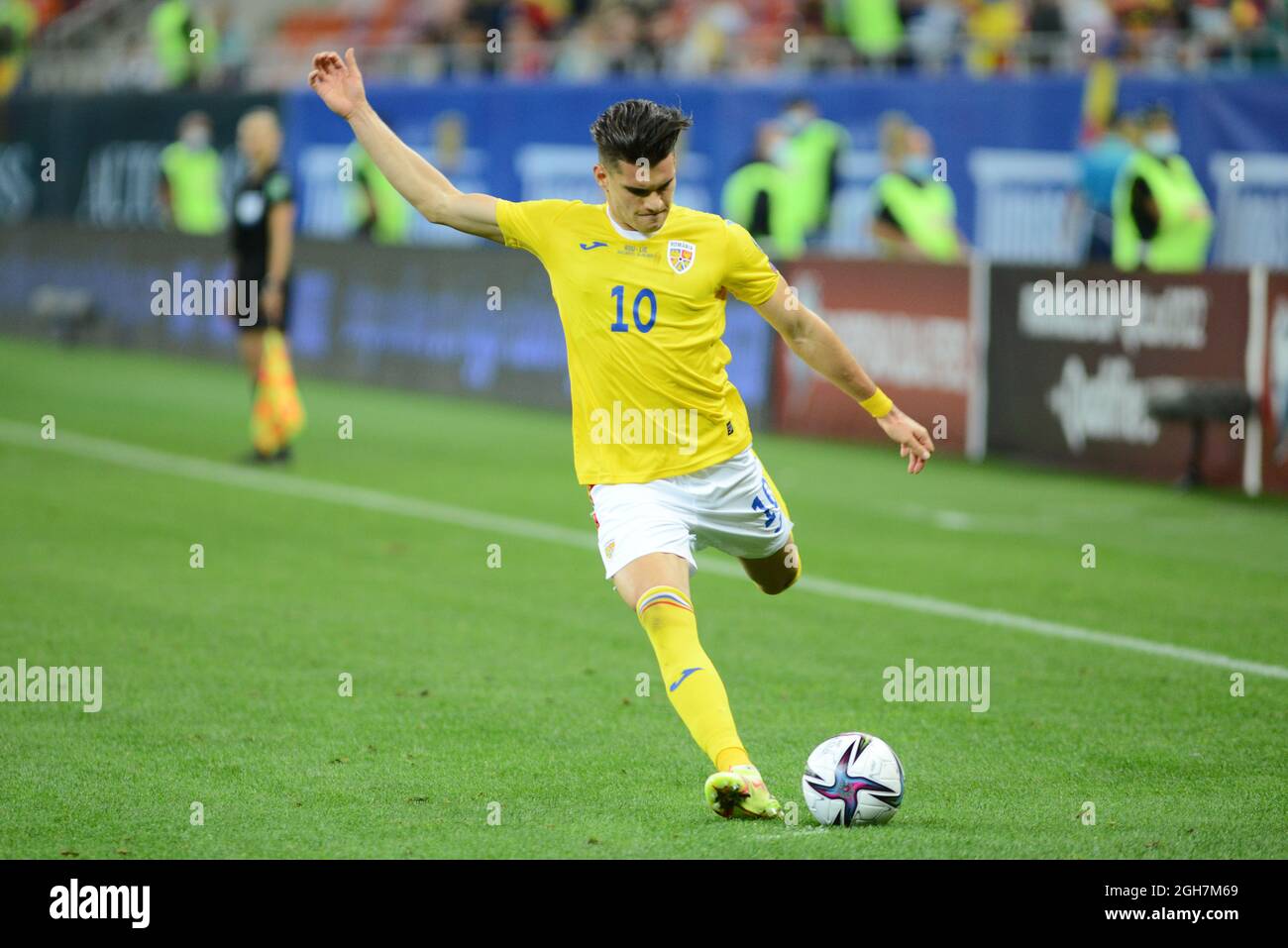 Roumanie Liechtenstein , jeu de qualification WC 05.09.2021 , Bucarest Banque D'Images