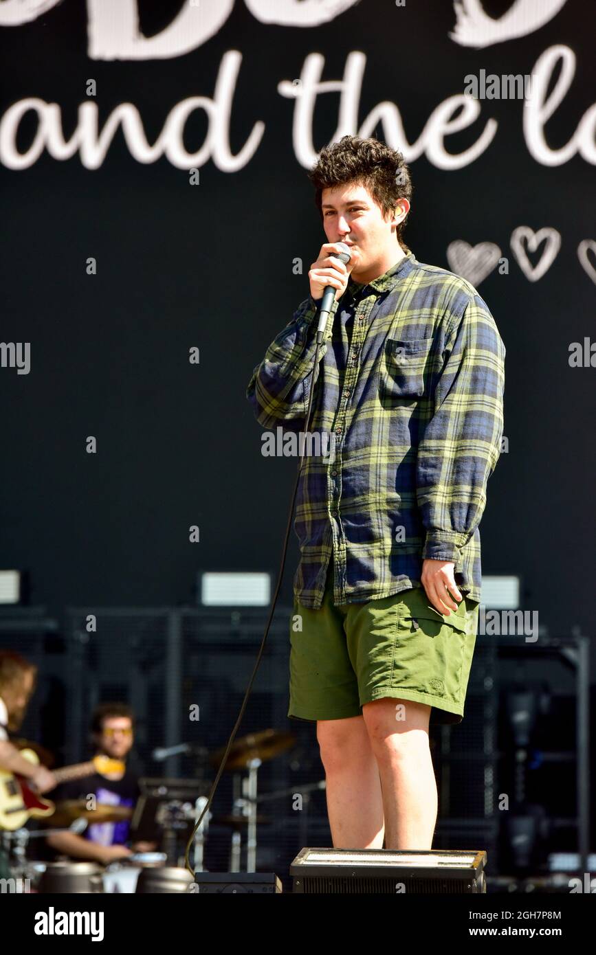 Napa, Californie, 4 septembre 2021, spectacle de Hobo Johnson et The Love Makers au Festival de BottleRock 2021. Crédit : Ken Howard/Alay Live News Banque D'Images