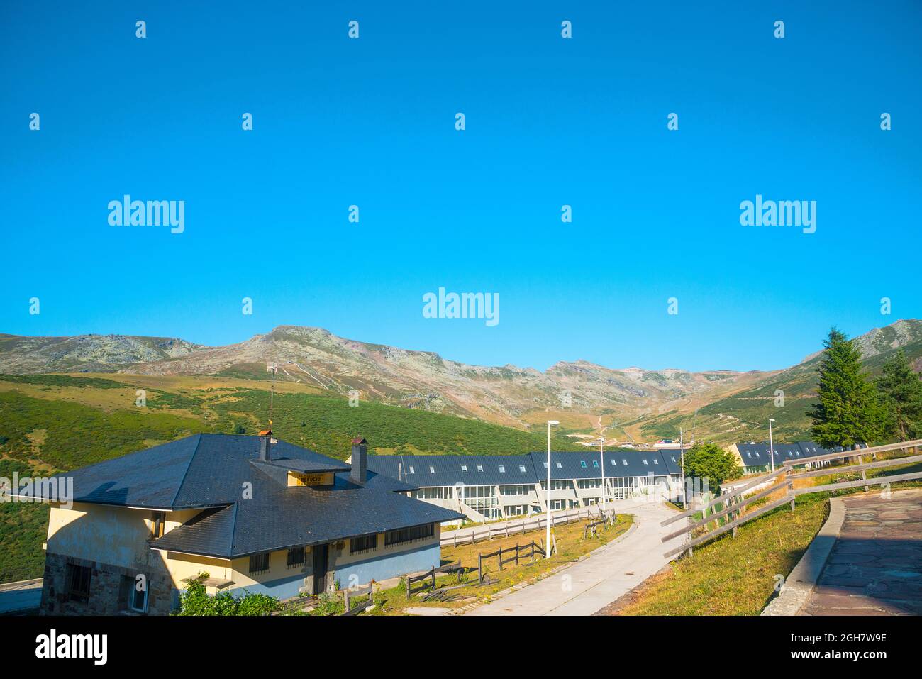 Vue d'ensemble. Brañavieja, Cantabrie, Espagne. Banque D'Images