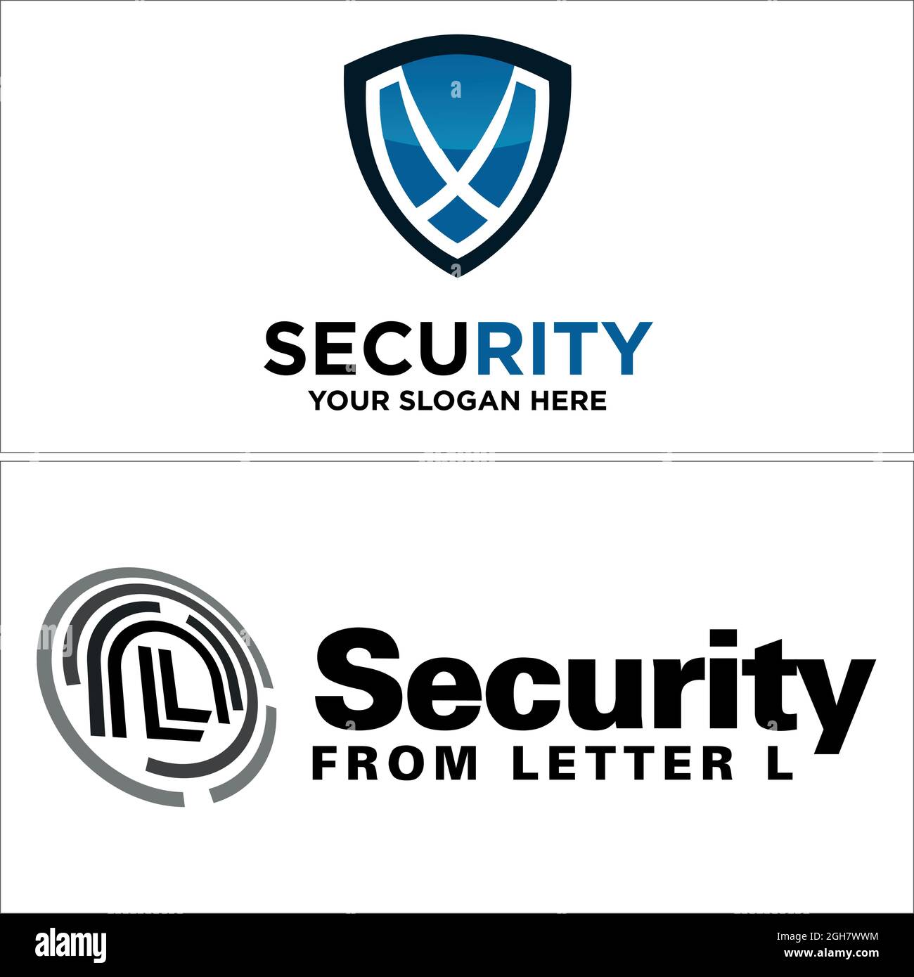 Cybersecurity logo Banque d'images vectorielles - Alamy