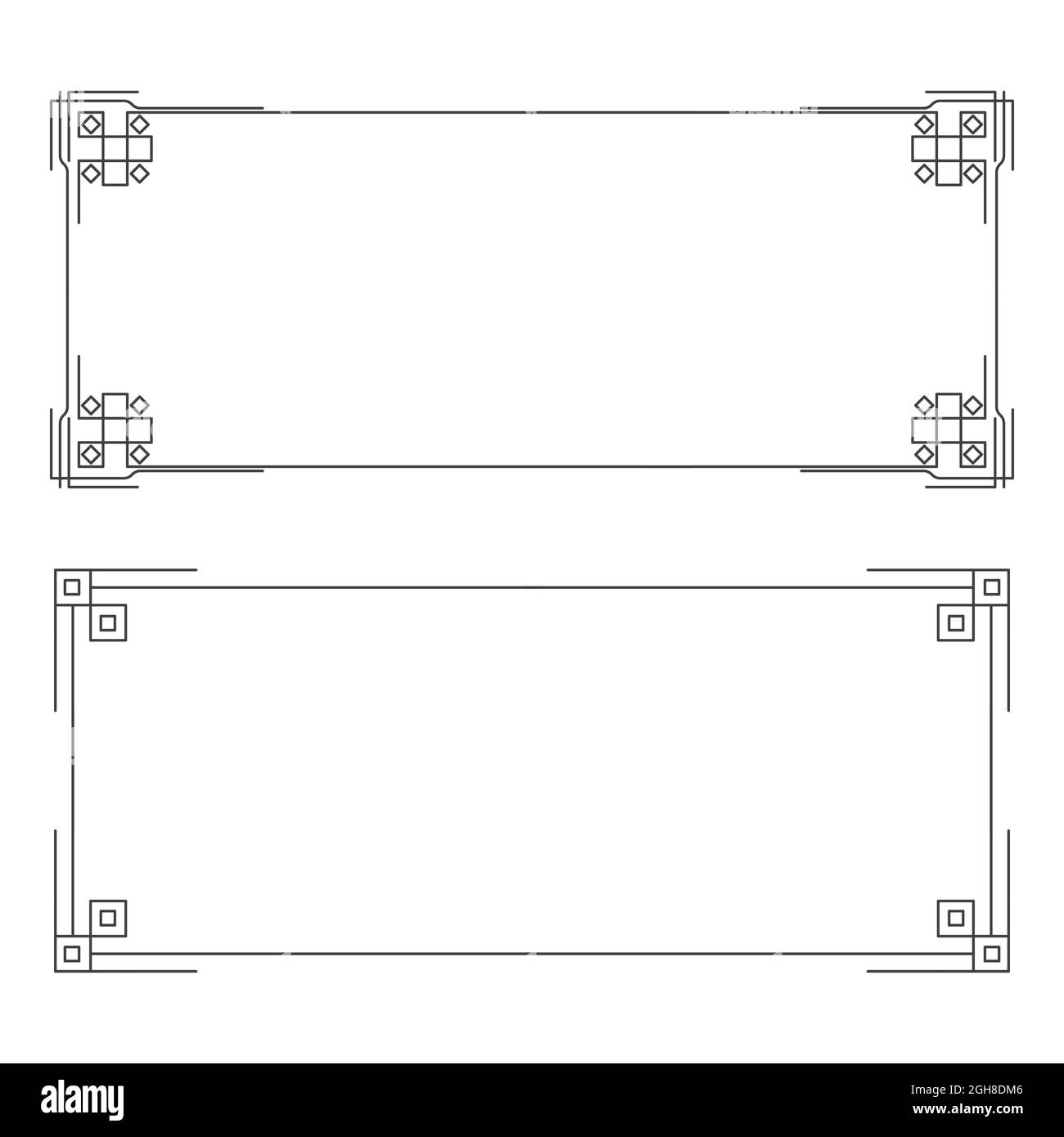 Modèle de conception de l'illustration vectorielle frontière Banque D'Images