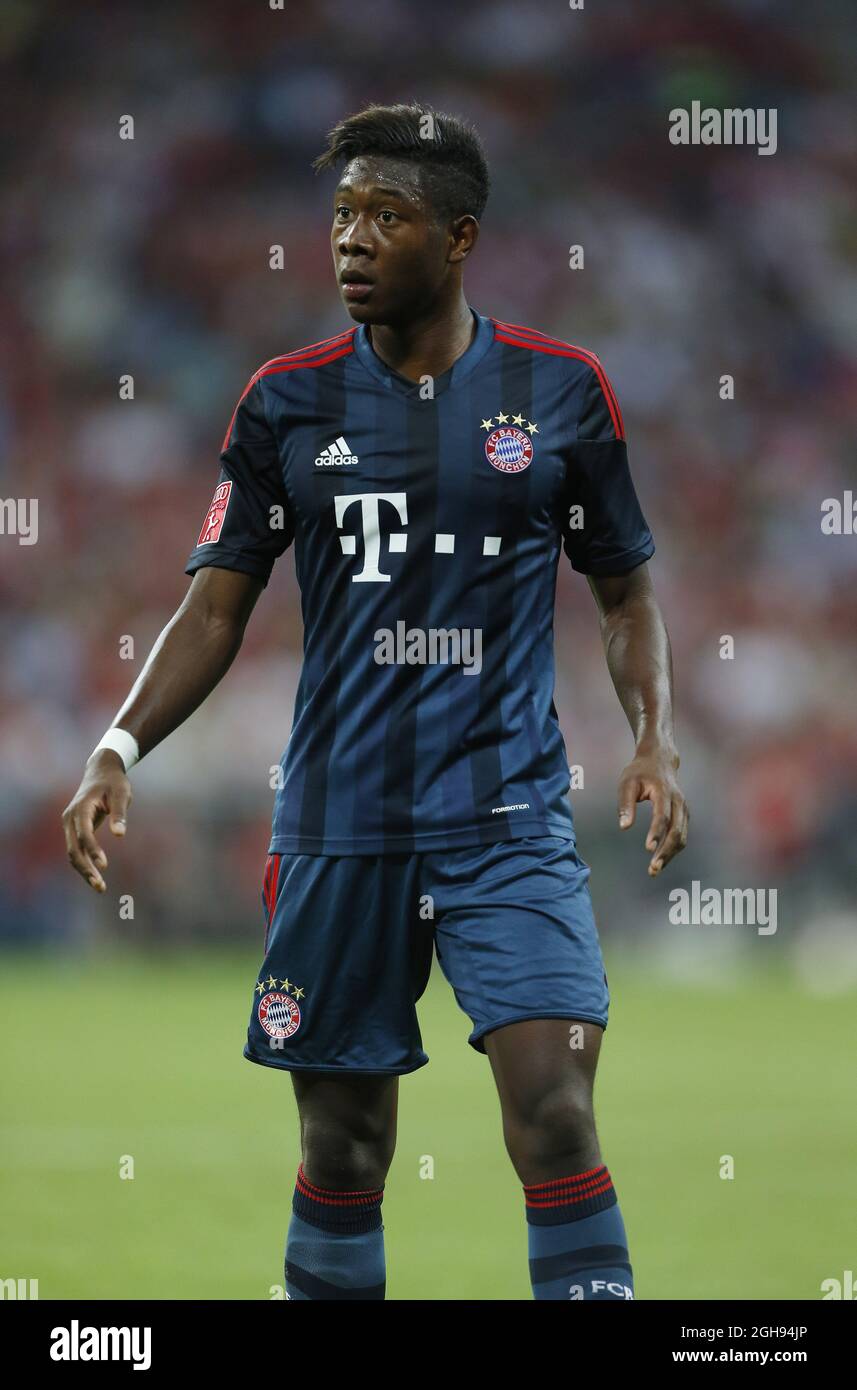 Bayern Munich David Alaba lors du match Audi Cup entre Bayern Munich et Sao Paulo à l'Allianz Arena de Munich, Allemagne, le 31 juillet 2013. Banque D'Images