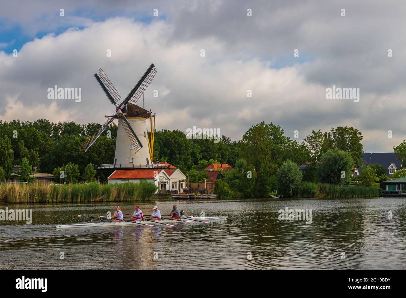 Windmill de 4 winden, Rotterdam, pays-Bas Banque D'Images