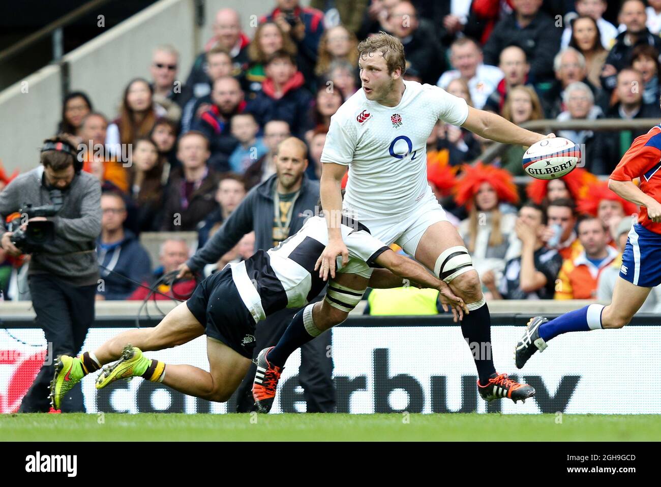 Joe Launchbury (Wasps) - Rugby Union - England XV v Barbarians - Twickenham Stadium - Londres - 31052015 Banque D'Images