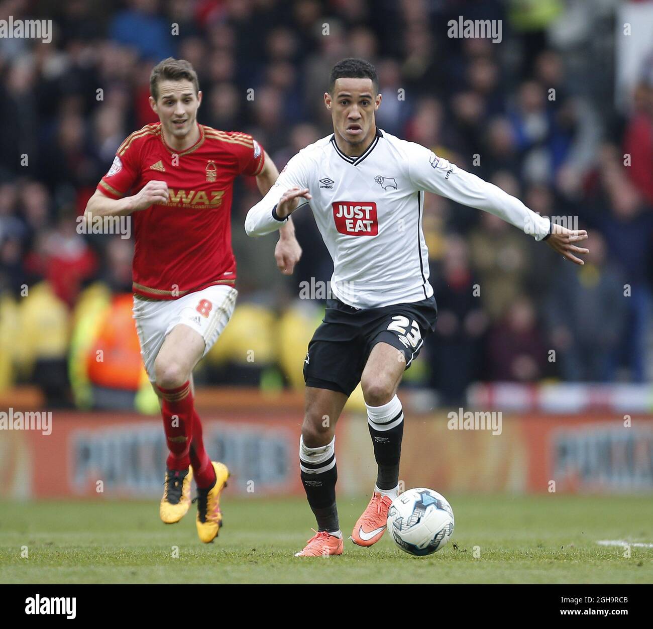 Tom Ince de Derby lors du match de championnat Skybet au stade iPro. Le crédit photo doit se lire comme suit : Philip Oldham/Sportimage via PA Images Banque D'Images