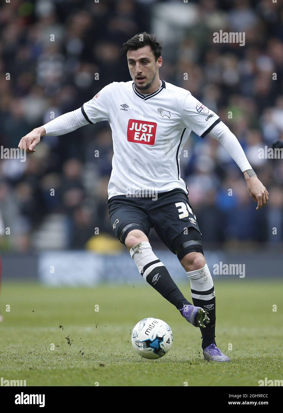 George Thorne de Derby lors du match de championnat Skybet au stade iPro. Le crédit photo doit se lire comme suit : Philip Oldham/Sportimage via PA Images Banque D'Images