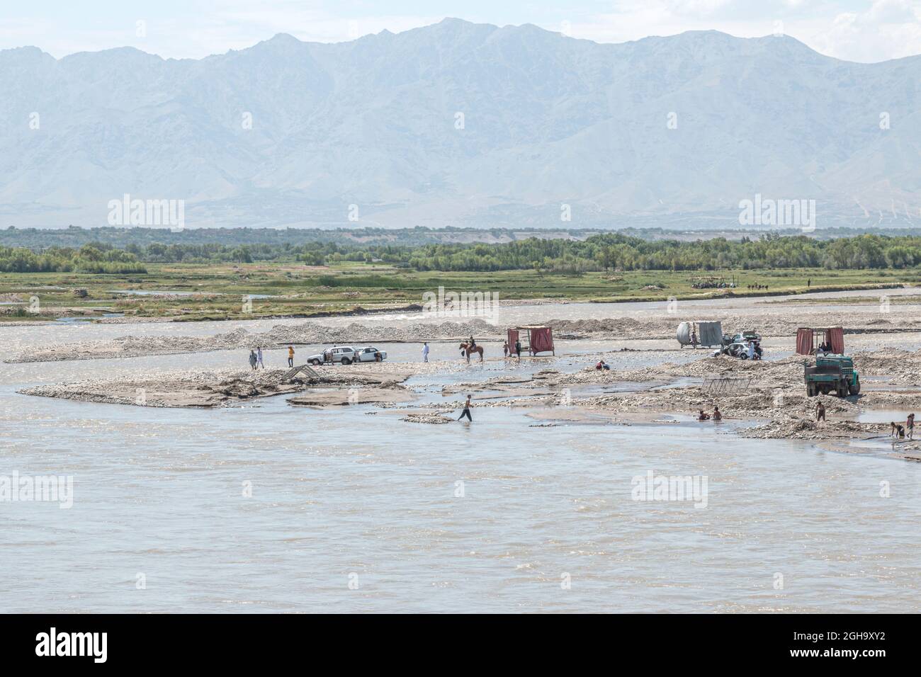 La vallée de Panjshir en Afghanistan Banque D'Images