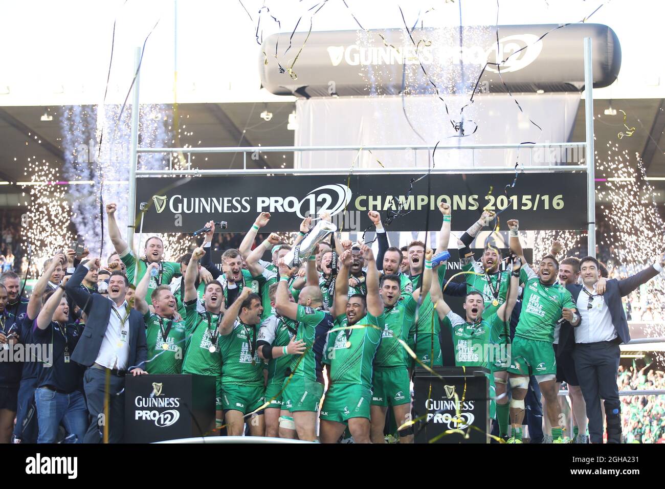 L'équipe Connacht a remporté le match de finale Guinness Pro12 au stade BT Murrayfield, à Édimbourg. Le crédit photo devrait se lire comme suit : Lynne Cameron/Sportimage via PA Images Banque D'Images