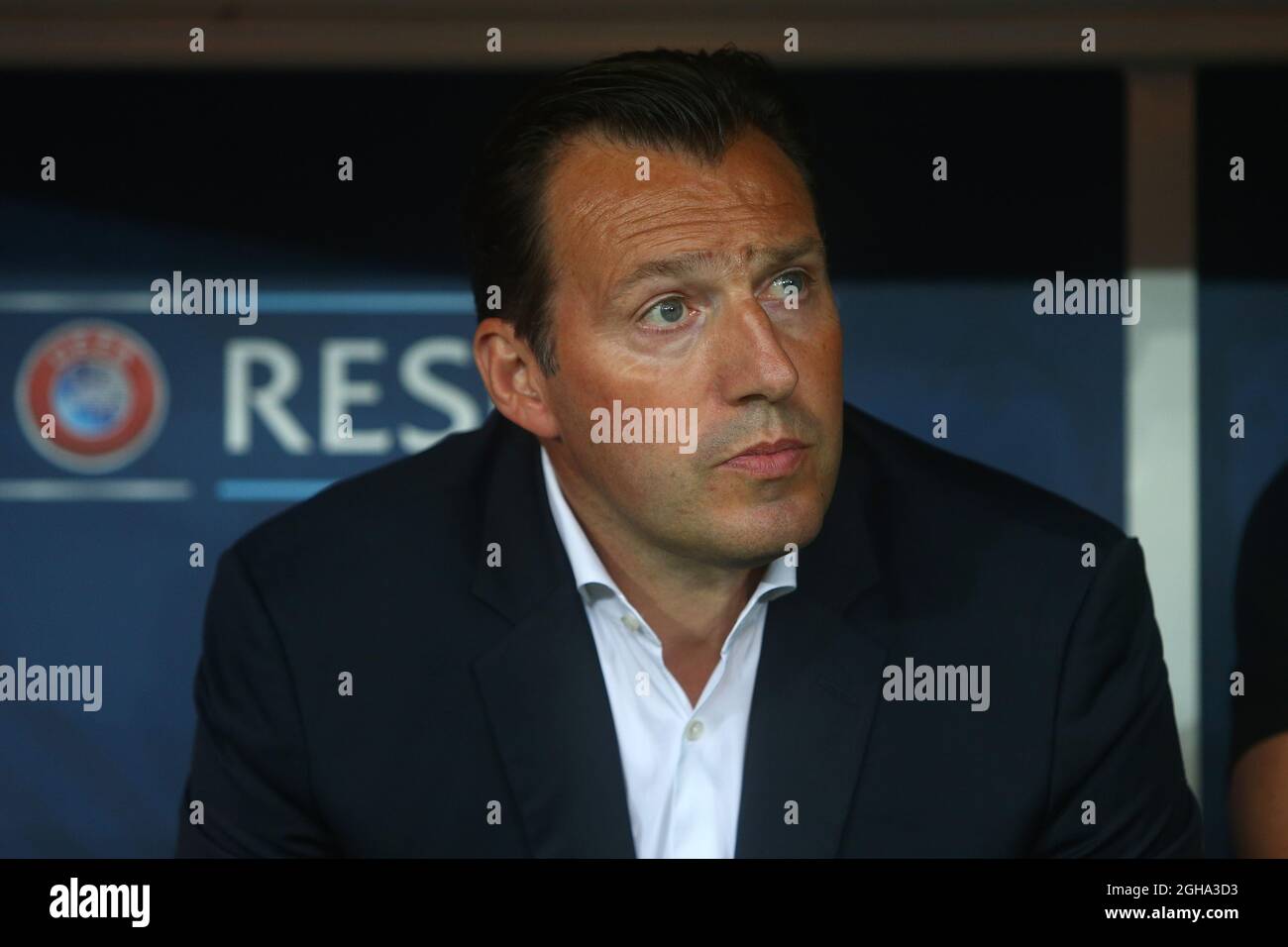 Marc Wilmot, directeur de la Belgique lors du championnat d'Europe de l'UEFA 2016 au Stade de Lyon. Date de la photo 13 juin 2016 pic Phil Oldham/Sportimage via PA Images Banque D'Images