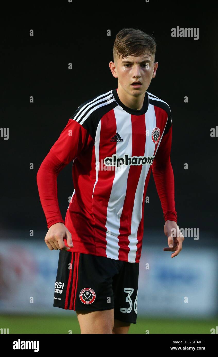 David Brooks, de Sheffield Utd, pendant la période d'avant-saison, amical au stade Shay, à Halifax. Date de la photo : 19 juillet 2016. Photo Simon Bellis/Sportimage via PA Images Banque D'Images