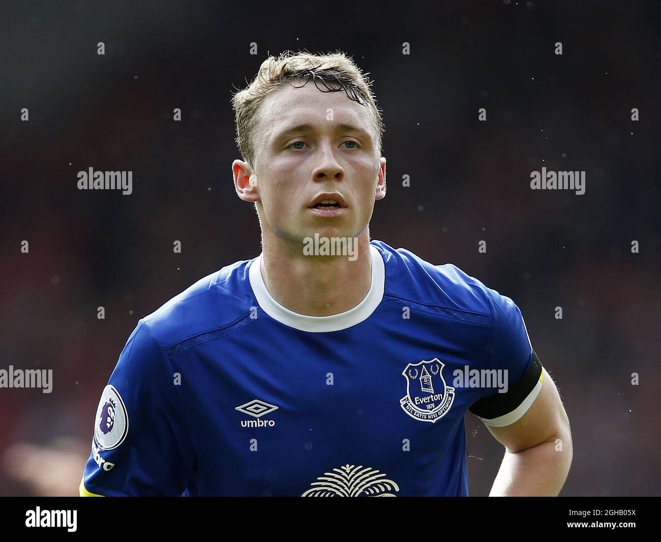 Matthew Pennington d'Everton lors du match de la première ligue anglaise au stade Anfield, Liverpool. Date de la photo : 1er avril 2017. Le crédit PIC doit se lire comme suit : Simon Bellis/Sportimage via PA Images Banque D'Images