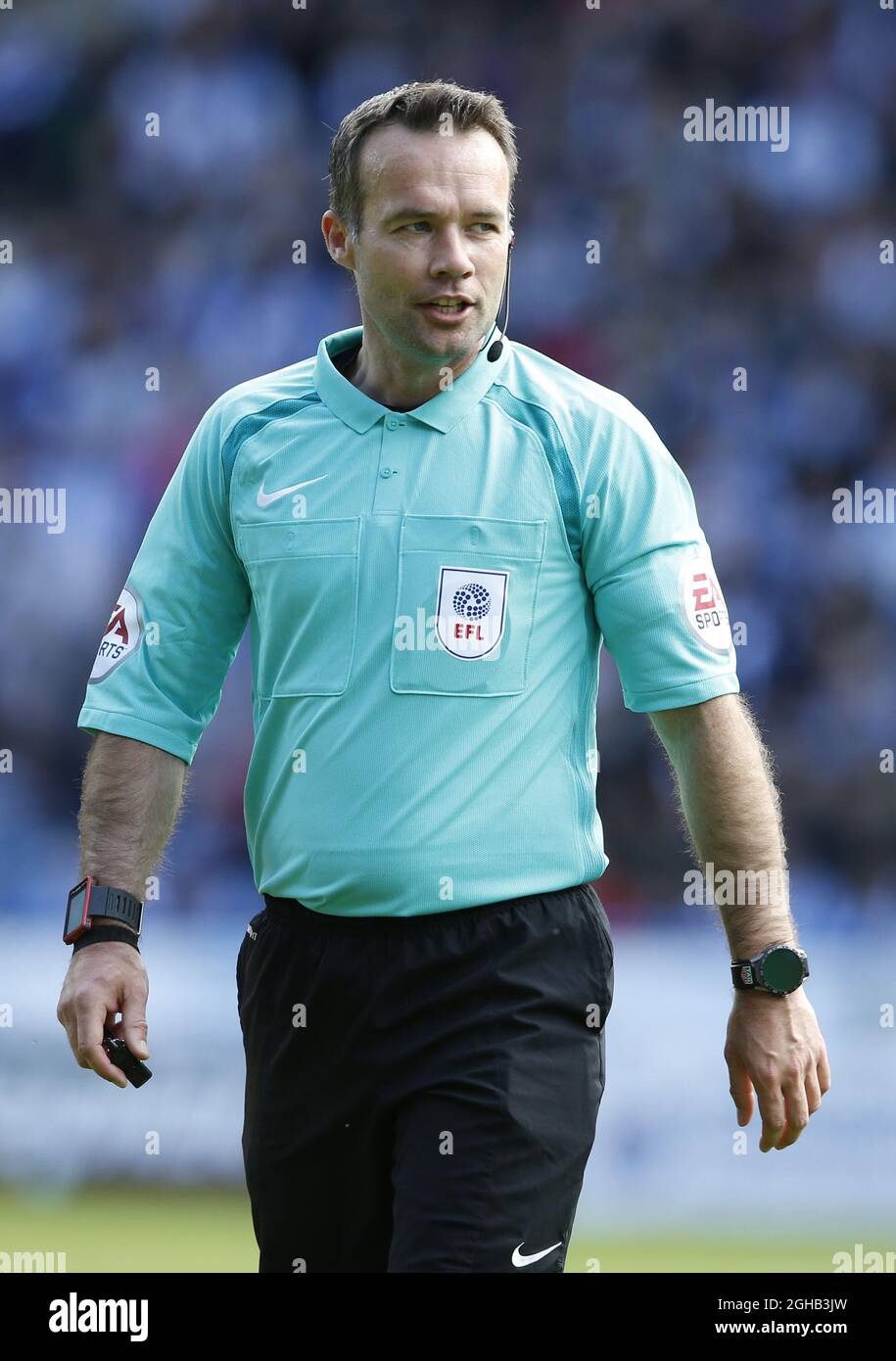 Arbitre Paul Tierney pendant le match de la 1ère partie du championnat d'Angleterre au stade John Smiths, Huddersfield. Date de la photo : 13 mai 2017. Le crédit PIC doit se lire comme suit : Simon Bellis/Sportimage via PA Images Banque D'Images