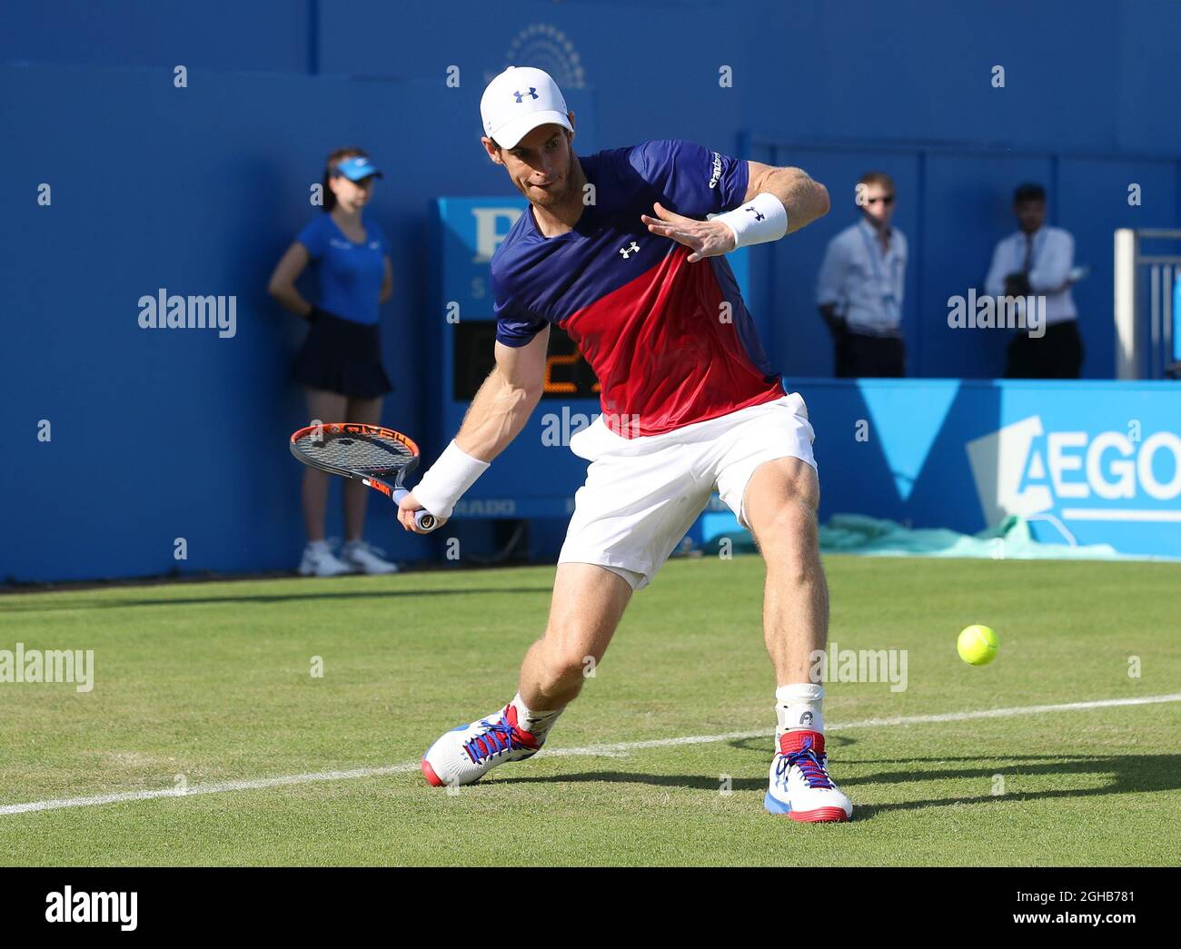 Andy Murray en action pendant les championnats Aegon au Queen's Club de Londres. Photo date 20 juin 2017. Le crédit photo doit être lu : David Klein/Sportimage via PA Images Banque D'Images