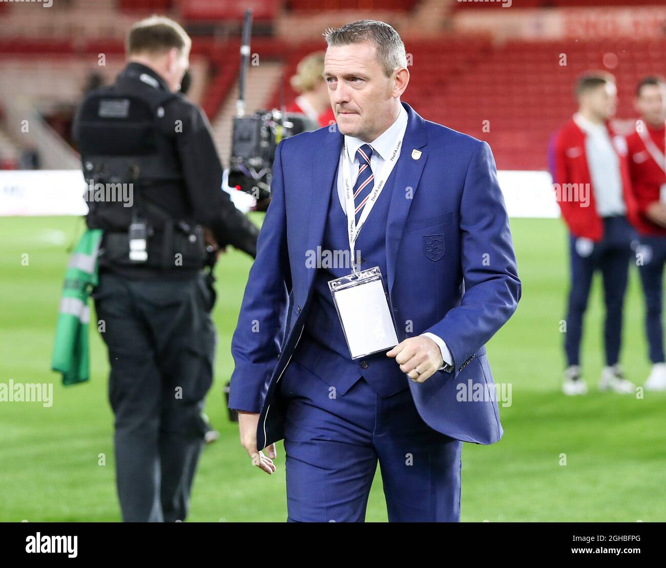 Aidy Boothroyd, directeur de l'Angleterre U21Õs pendant le match des moins de 21 ans des qualifications de championnat d'Europe au stade Riverside, Middlesbrough. Photo date 6 octobre 2017. Le crédit photo doit se lire comme suit : Jamie Tyerman/Sportimage via PA Images Banque D'Images