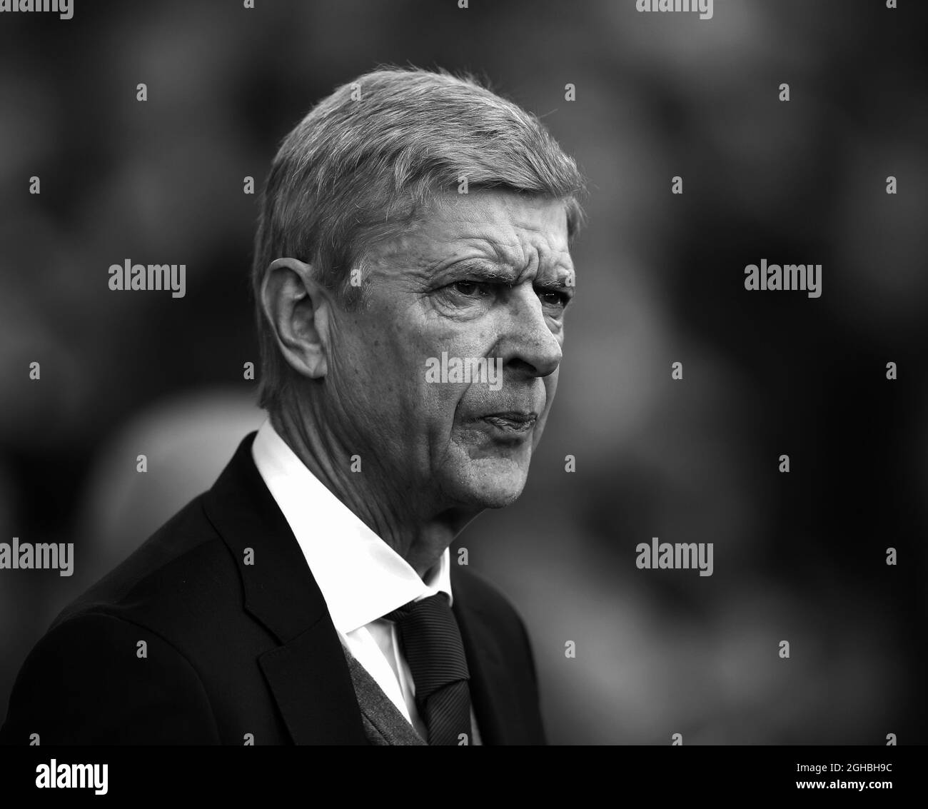 Arsene Wenger responsable d'Arsenal lors du match de première ligue au stade Goodison Park, Liverpool. Photo le 22 octobre 2017. Le crédit photo doit se lire comme suit : Simon Bellis/Sportimage via PA Images Banque D'Images