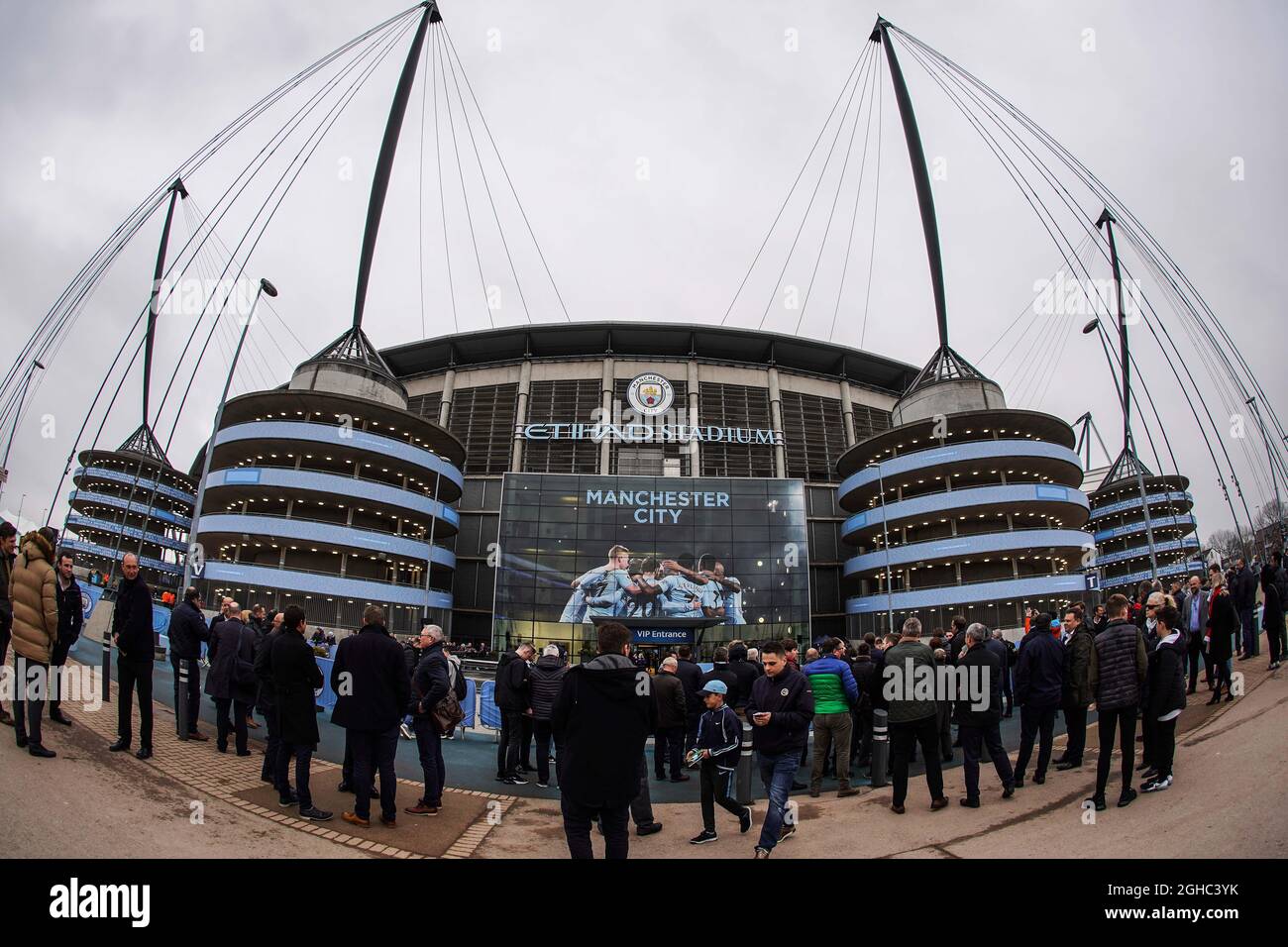Une vue générale du stade Etihad lors du match de deuxième jambe de la finale du quartier de la Ligue des Champions au stade Etihad, à Manchester. Date de la photo : 10 avril 2018. Le crédit photo doit être lu : David Klein/Sportimage via PA Images Banque D'Images
