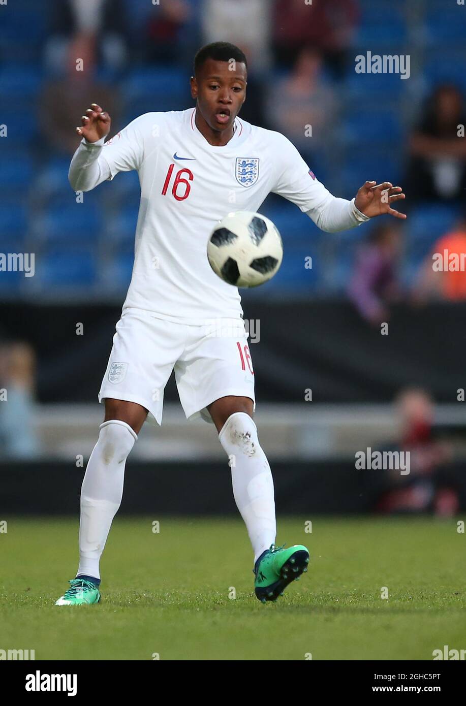 Rayhaan Tulloch d'Angleterre pendant le match de groupe au stade Proact, Chesterfield. Photo date 4 mai 2018. Le crédit photo doit se lire comme suit : Simon Bellis/Sportimage via PA Images Banque D'Images