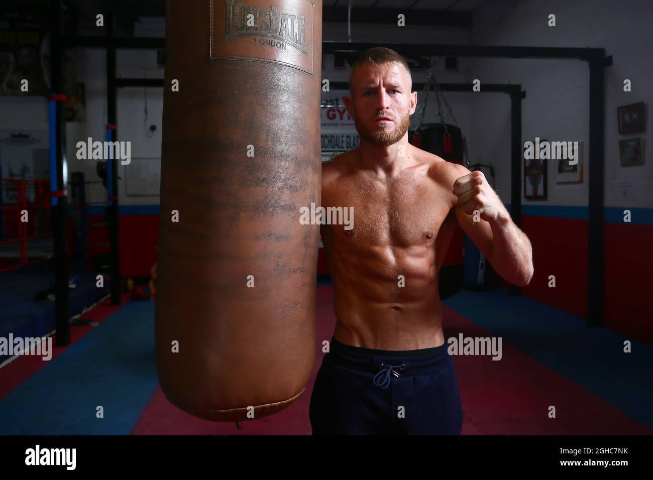 Boxeur Terry Flanagan WBO Champion léger du monde lors d'une séance de tir avant combat dans le meilleur gymnase de boxe de Manchester. Photo le 5 juin 2018. Le crédit photo doit se lire comme suit : Philip Oldham/Sportimage via PA Images Banque D'Images