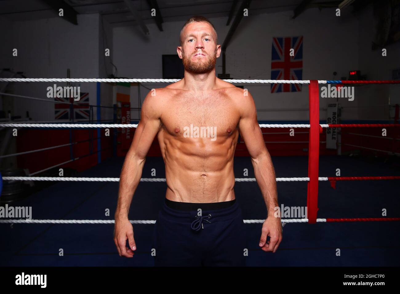 Boxeur Terry Flanagan WBO Champion léger du monde lors d'une séance de tir avant combat dans le meilleur gymnase de boxe de Manchester. Photo le 5 juin 2018. Le crédit photo doit se lire comme suit : Philip Oldham/Sportimage via PA Images Banque D'Images