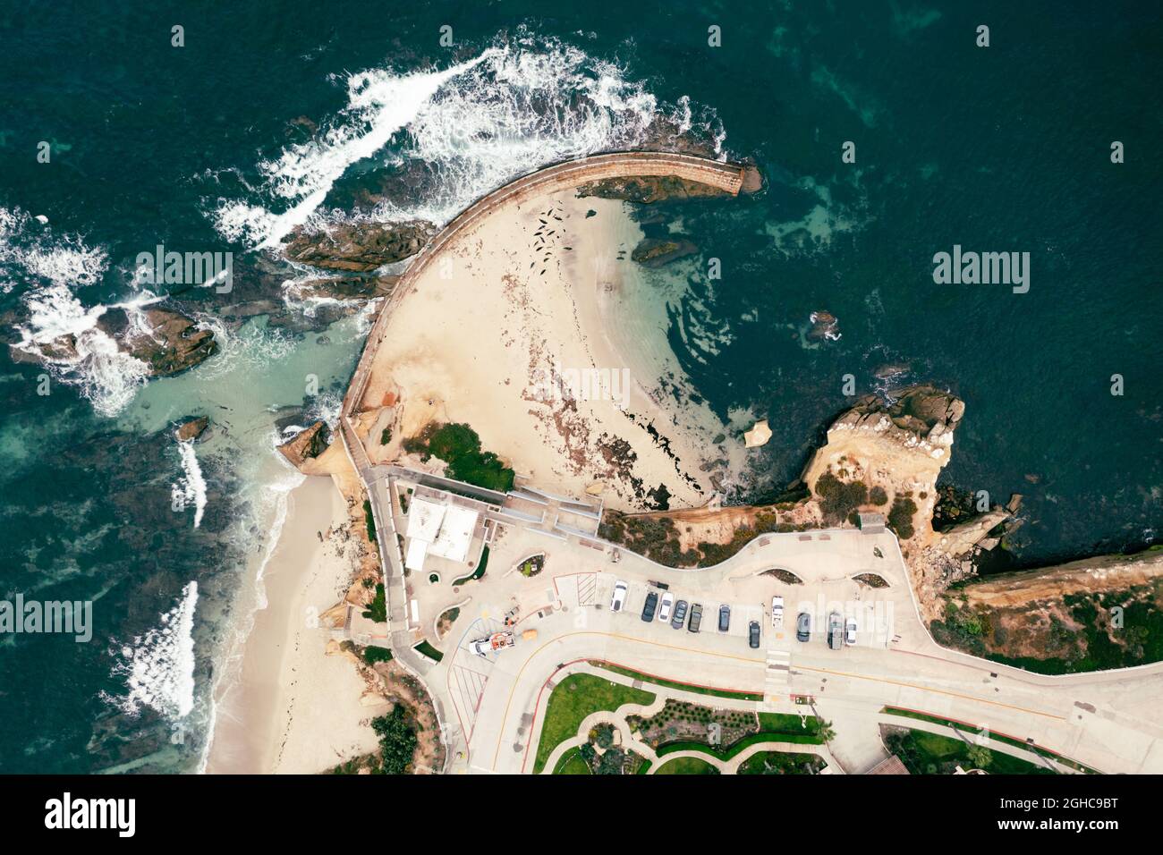 Vue panoramique sur la piscine pour enfants de la Jolla, Californie Banque D'Images