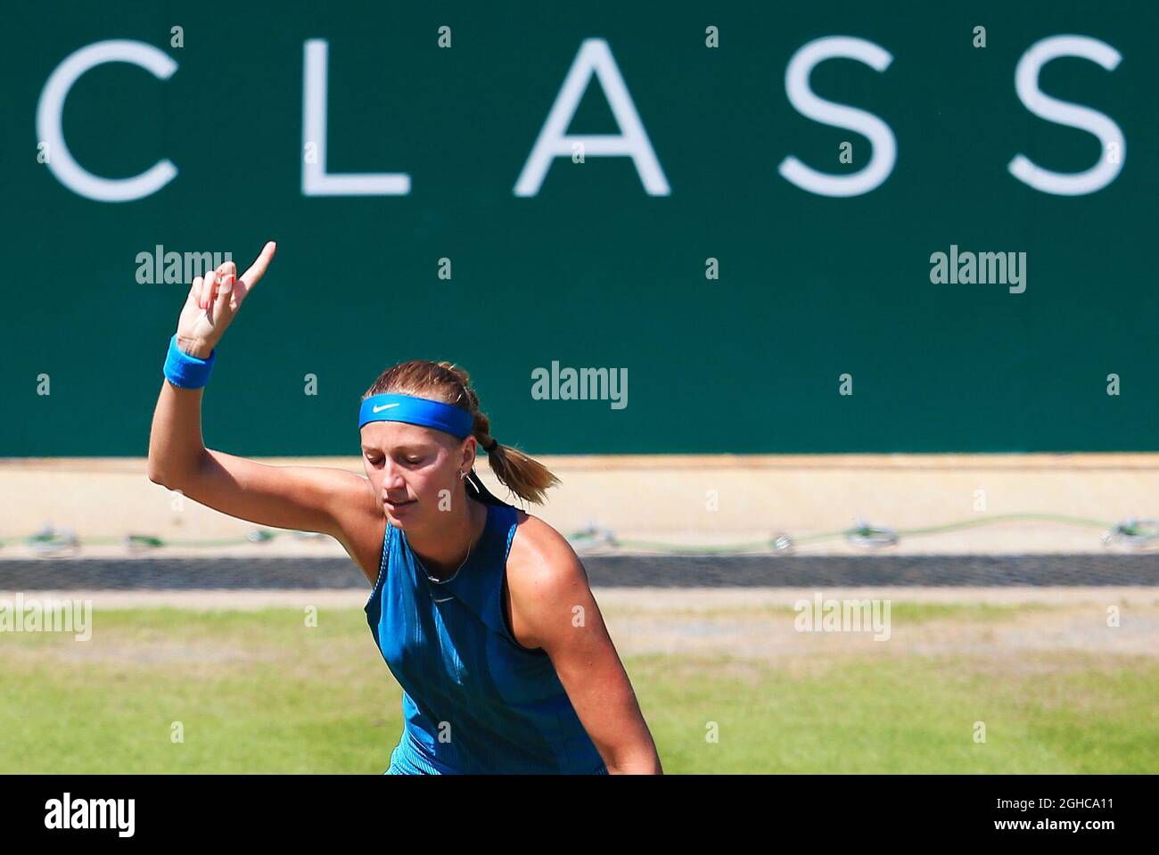 Petra Kvitova pendant le septième jour de la nature Valley Classic au Prieuré d'Edgbaston, Birmingham. Date de la photo: 24 juin 2018. L'image par ligne devrait se lire: Matt McNulty/Sportimage via PA Images Banque D'Images