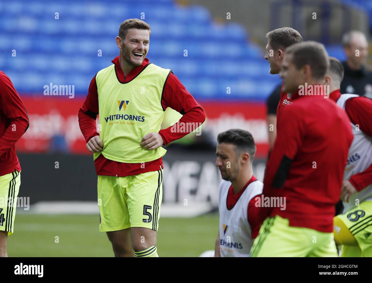 Jack OÕConnell de Sheffield Utd à son 100e départ lors du match du championnat Sky Bet au stade de l'université de Bolton, Bolton. Photo date 25 août 2018. Le crédit photo doit se lire comme suit : Simon Bellis/Sportimage via PA Images Banque D'Images