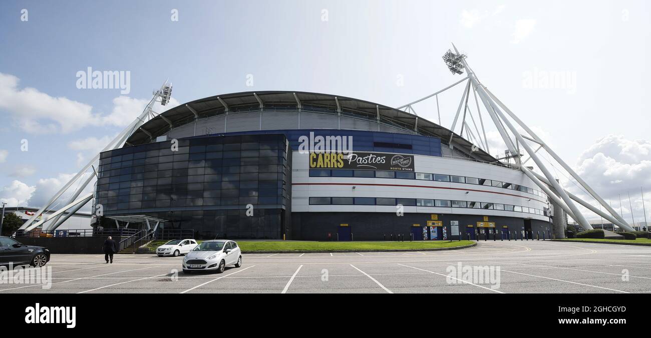 Vue générale sur le stand du Nord à l'extérieur pendant le match du championnat Sky Bet au stade de l'université de Bolton, Bolton. Photo date 25 août 2018. Le crédit photo doit se lire comme suit : Simon Bellis/Sportimage via PA Images Banque D'Images