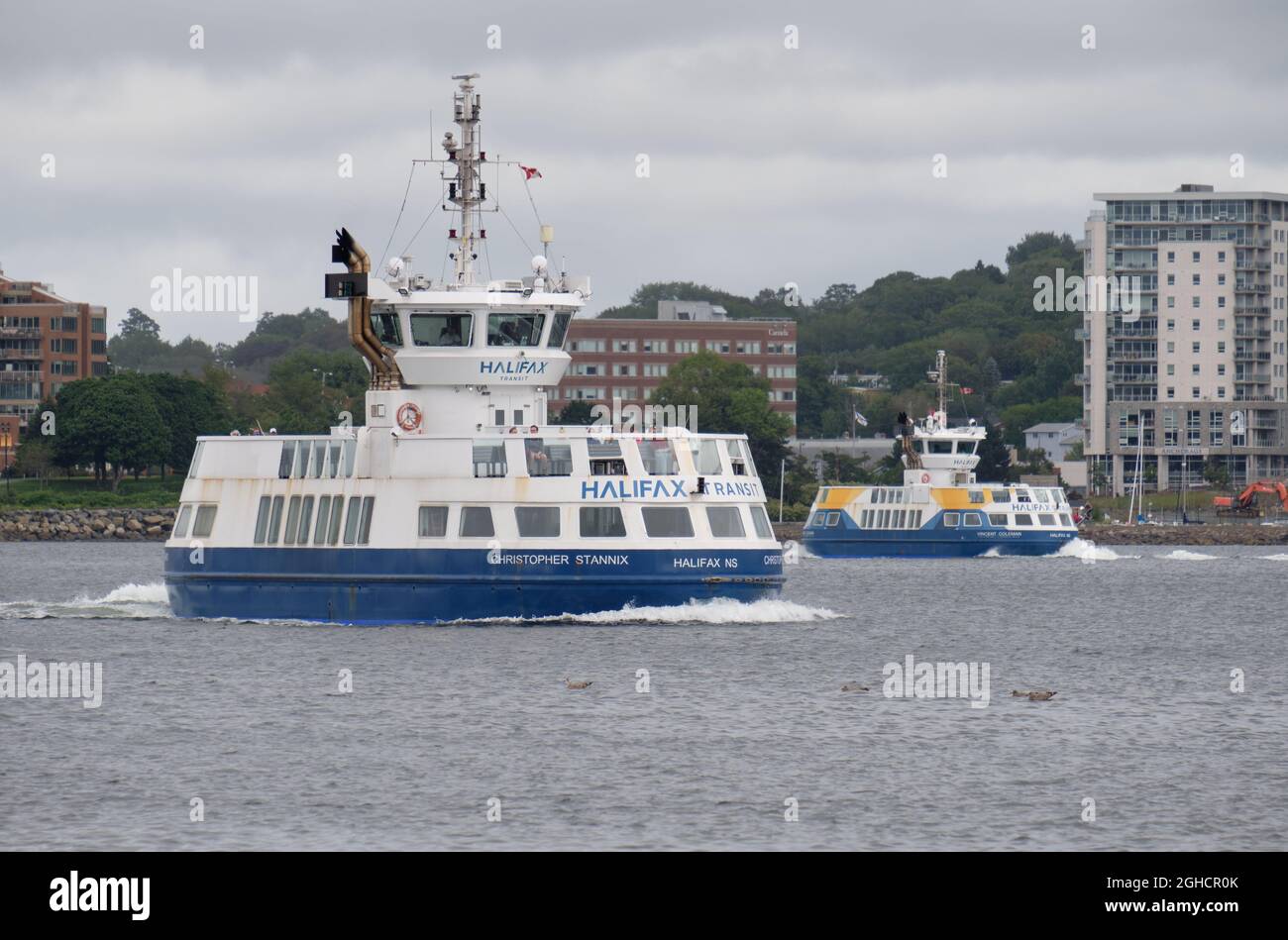 Halifax Nouvelle-Écosse traversée en ferry de Halifax à Dartmouth partie du réseau de transport urbain Banque D'Images