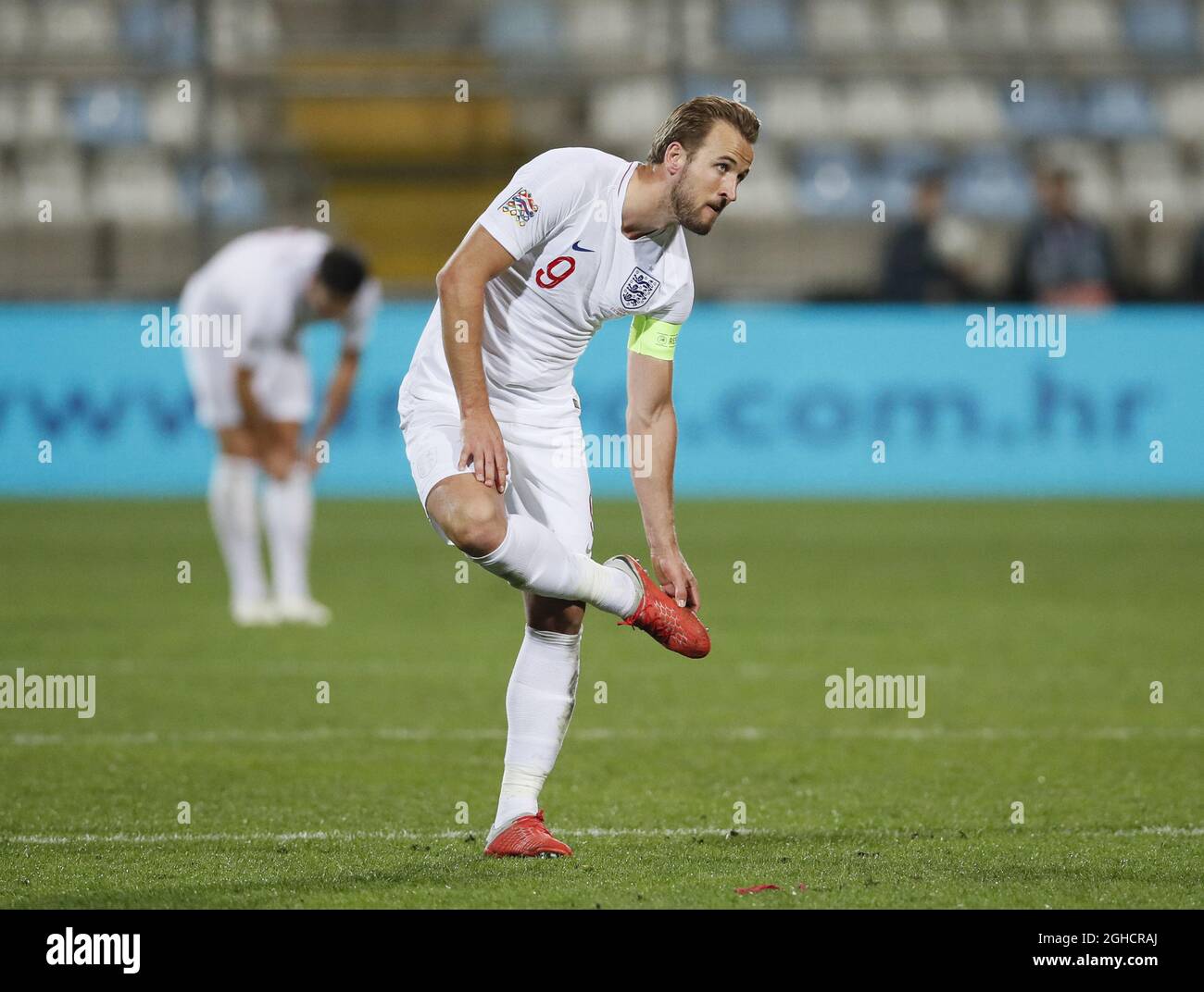 Harry Kane d'Angleterre pendant la Ligue des Nations de l'UEFA, Groupe A4 match à Stadion HNK Rijeka, Rijeka. Date de la photo : 12 octobre 2018. Le crédit photo doit être lu : David Klein/Sportimage via PA Images Banque D'Images