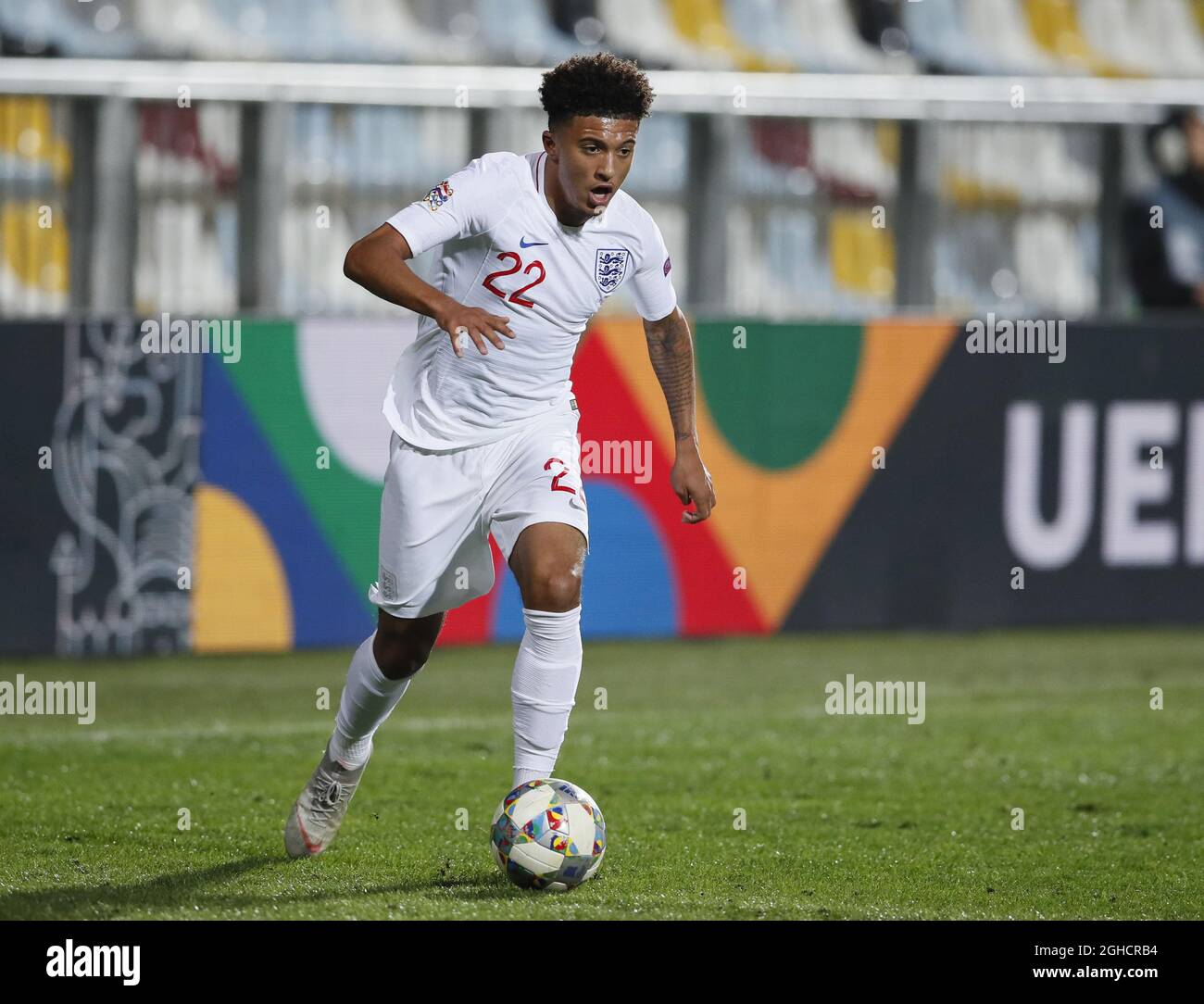 Jadon Sancho, d'Angleterre, lors de la Ligue des Nations de l'UEFA, match du Groupe A4 à Stadion HNK Rijeka, Rijeka. Date de la photo : 12 octobre 2018. Le crédit photo doit être lu : David Klein/Sportimage via PA Images Banque D'Images
