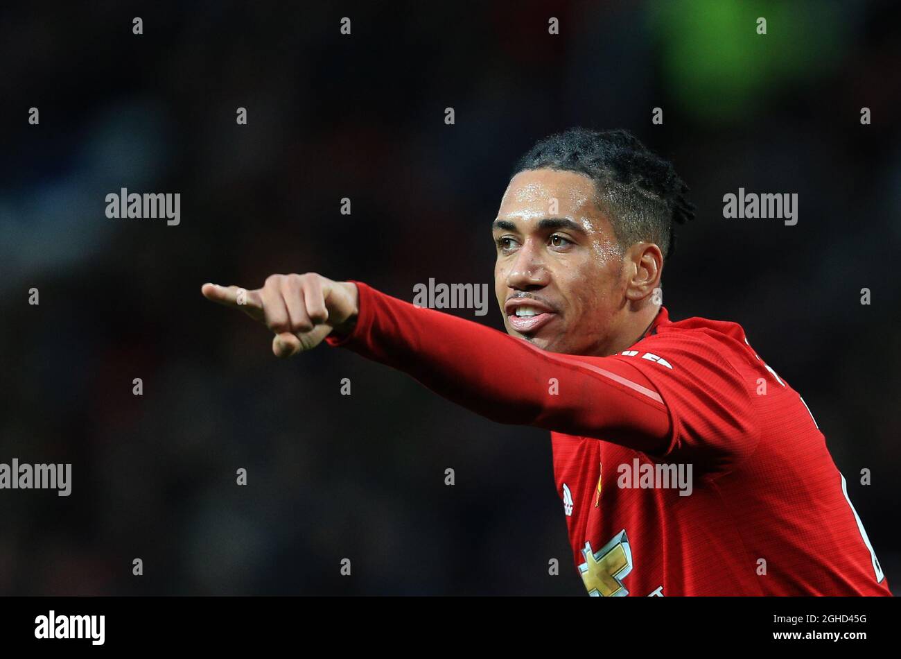 Chris Smalling de Manchester United lors du match de la Premier League à Old Trafford, Manchester. Date de la photo : 8 décembre 2018. Le crédit d'image devrait se lire: Matt McNulty/Sportimage via PA Images Banque D'Images