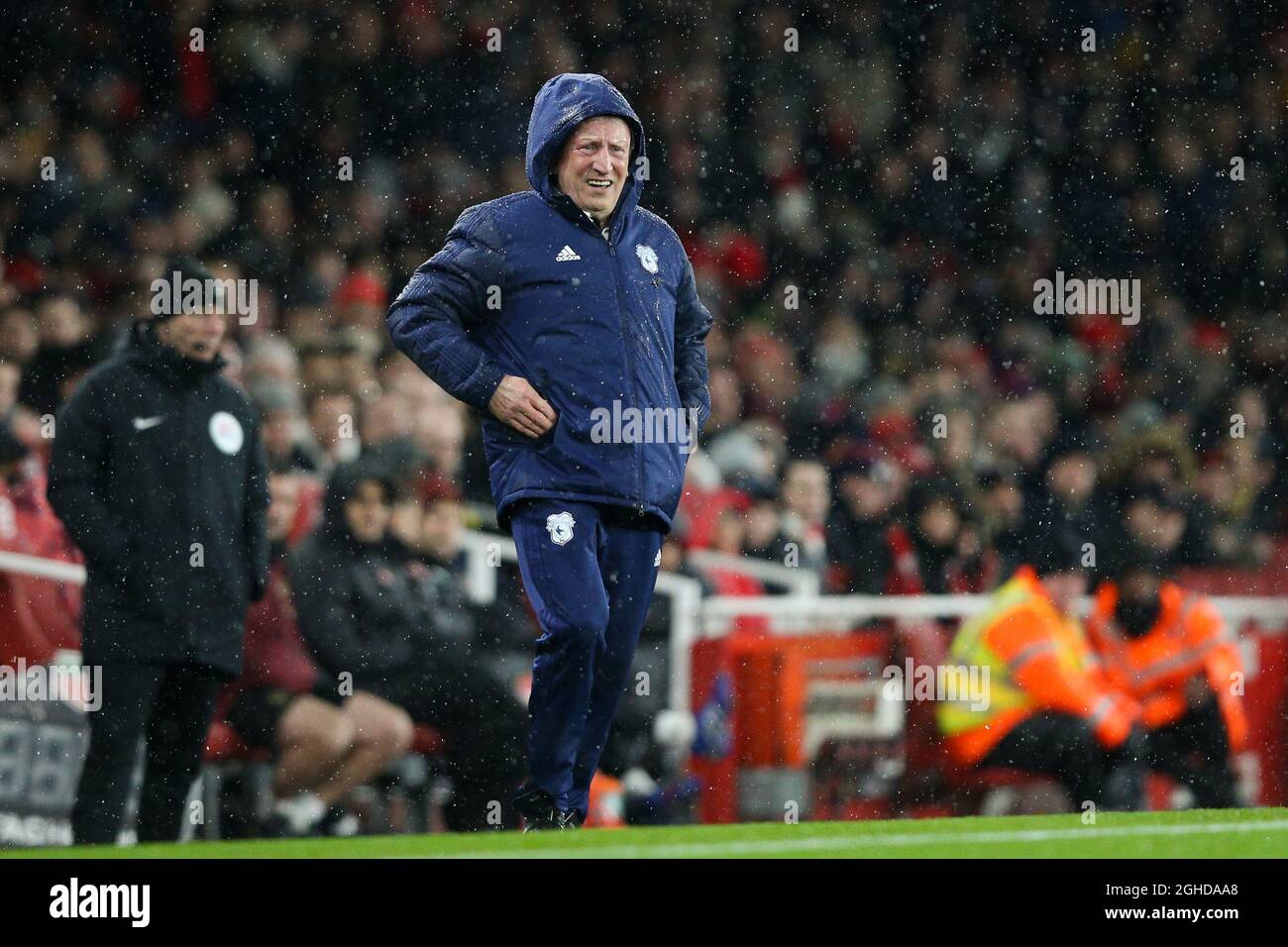 Neil Warnock, directeur de Cardiff, lors du match de la Premier League au stade Emirates, Londres. Date de la photo : 29 janvier 2019. Le crédit photo doit se lire comme suit : Craig Mercer/Sportimage via PA Images Banque D'Images