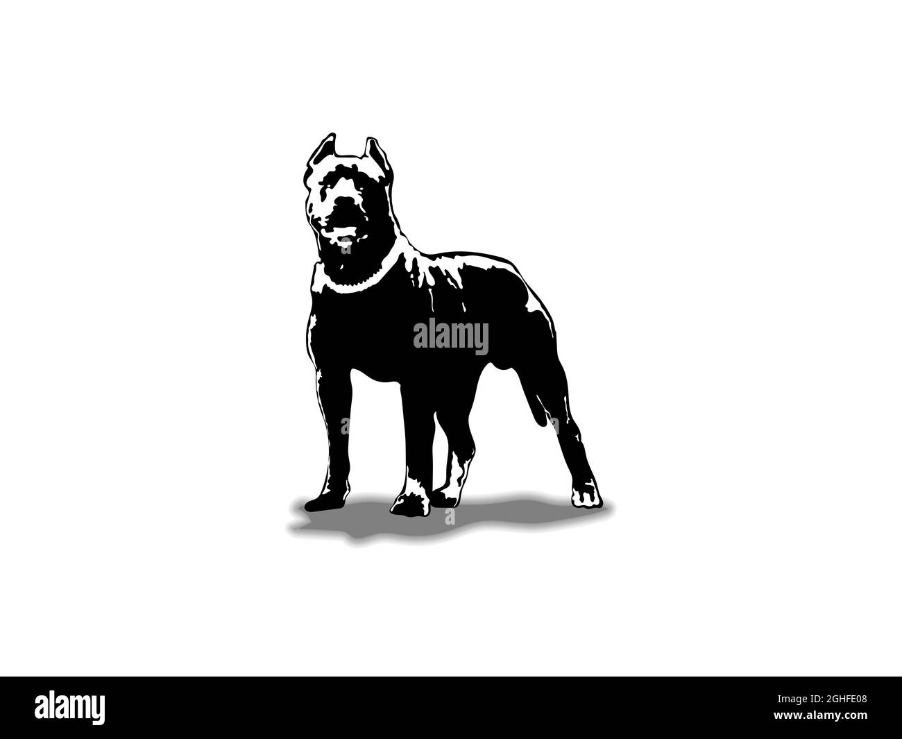 American Pit Bull Pitbull Bully Staffordshire Terrier Pit Bull chien Pitbull Black logo Vector Cricut Cut Cutting Illustration de Vecteur