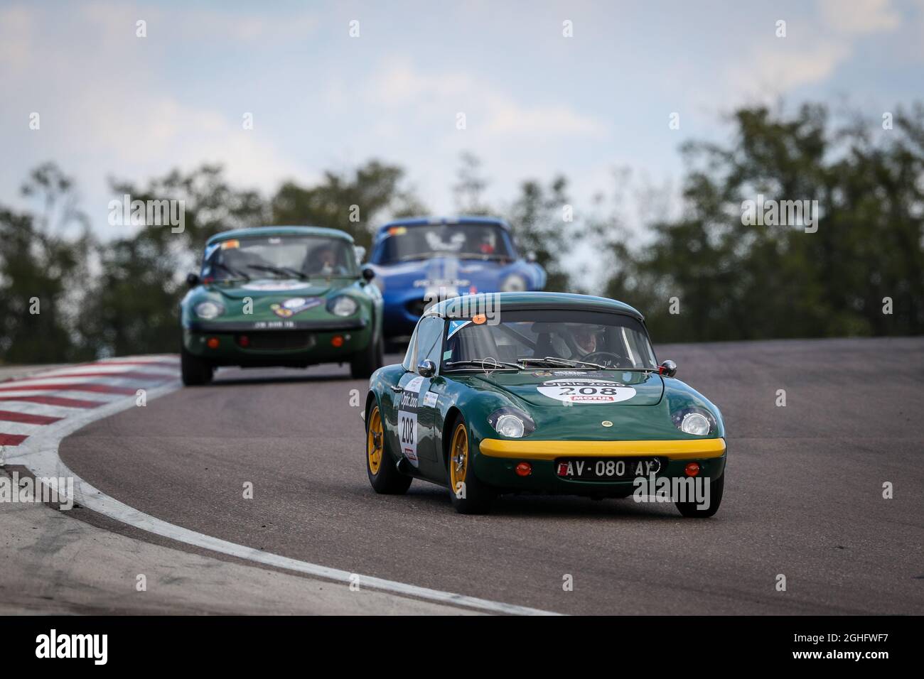 208 Joachim Von Finckenstein/Christina Von Finckenstein Deu/Deu Lotus Elan 26R 1964, action pendant le Tour Auto 2021 le 1er septembre, en France. Photo Alexandre Guillaumot / DPPI Banque D'Images