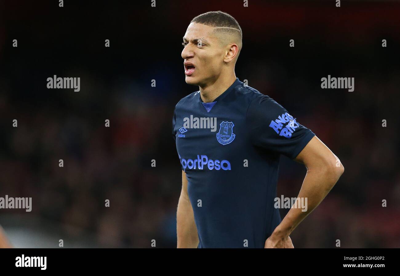 EvertonÕs Richarlison pendant le match de la Premier League au stade Emirates, Londres. Date de la photo : 23 février 2020. Le crédit photo doit se lire comme suit : Paul Terry/Sportimage via PA Images Banque D'Images