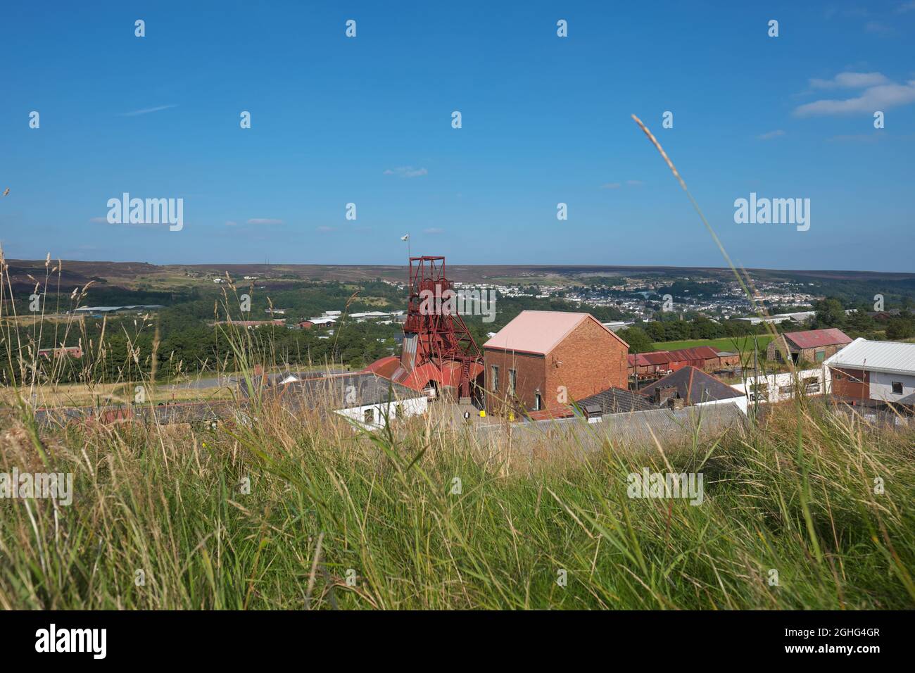 Le musée national du charbon Big Pit a conservé une mine de charbon et un site du patrimoine mondial à Blaenavon Wales, au Royaume-Uni, en septembre 2021 Banque D'Images