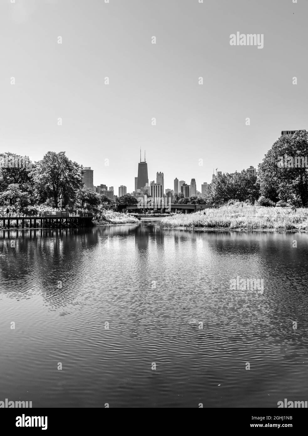 La ville de Chicago est au bord de l'eau Banque D'Images