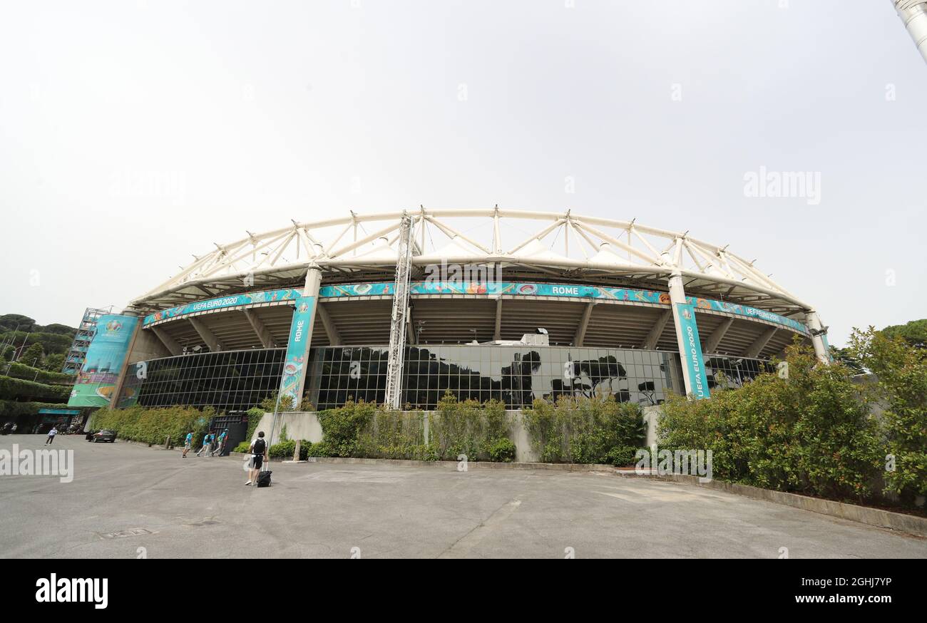 Rome, Italie, 20 juin 2021. Vue générale du stade pendant le match des Championnats d'Europe de l'UEFA au Stadio Olimpico, Rome. Le crédit photo devrait se lire: Jonathan Moscrop / Sportimage Banque D'Images