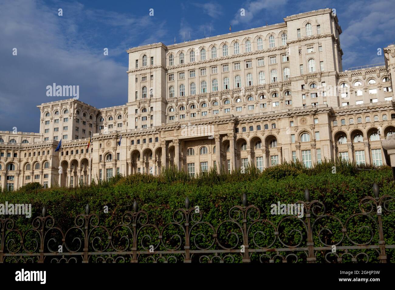 Palais du Parlement à Bucarest Banque D'Images